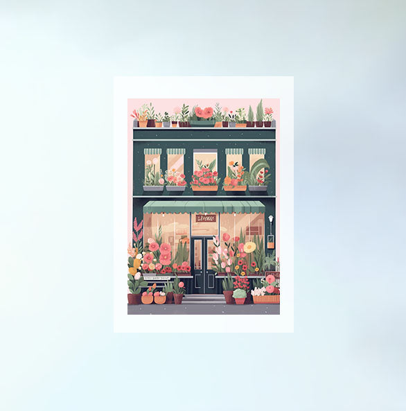 春の花のアートポスター原画のみ設置イメージ