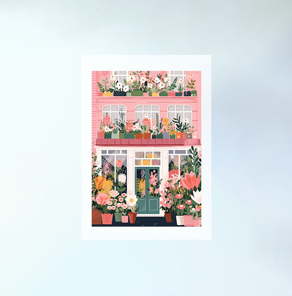 春の花のアートポスター原画のみ設置イメージ