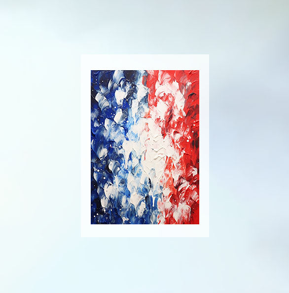 フランスのアートポスター原画のみ設置イメージ