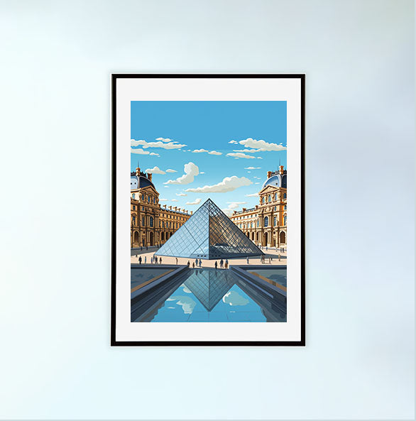 フランスのアートポスター黒フレームあり