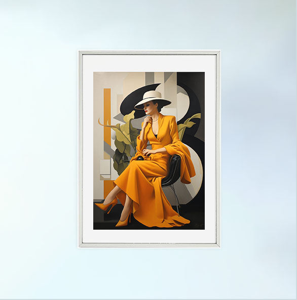 フランスのアートポスター銀フレームあり