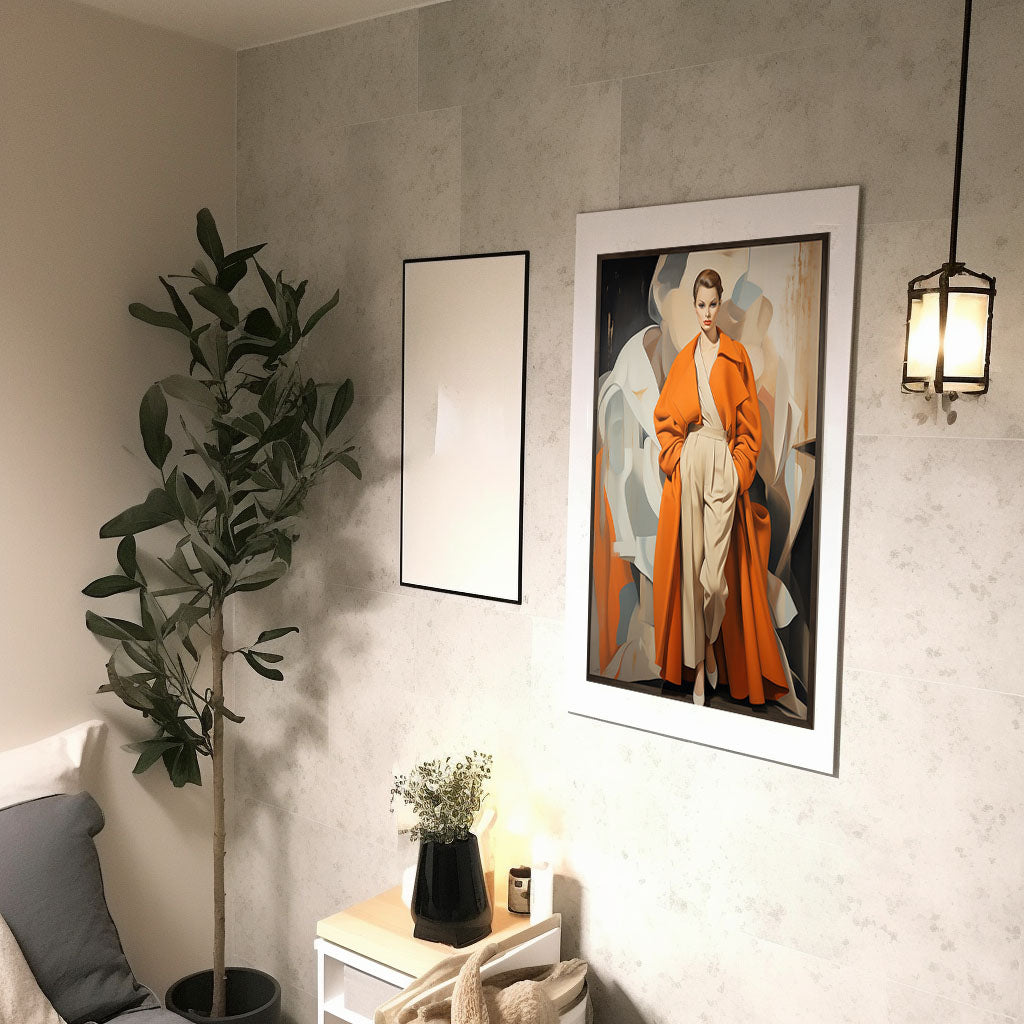 フランスのアートポスター廊下配置イメージ