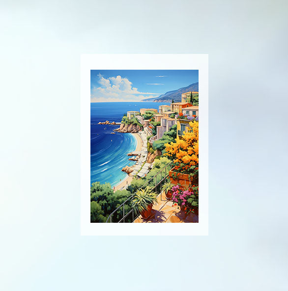 フランスのアートポスター原画のみ設置イメージ