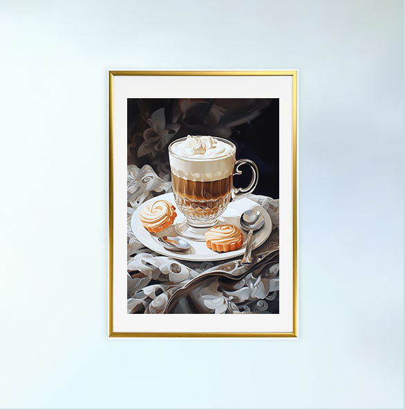 フランスのアートポスター金フレームあり