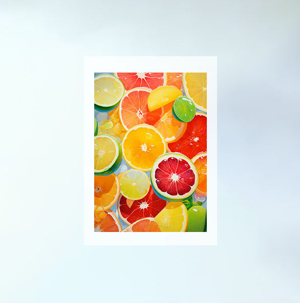 フルーツのアートポスター原画のみ設置イメージ