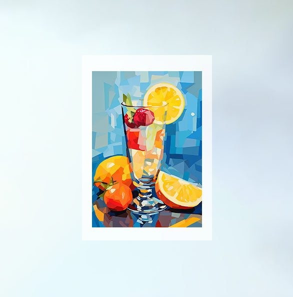フルーツのアートポスター原画のみ設置イメージ