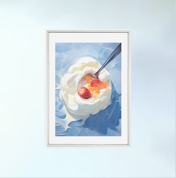フルーツのアートポスター銀フレームあり