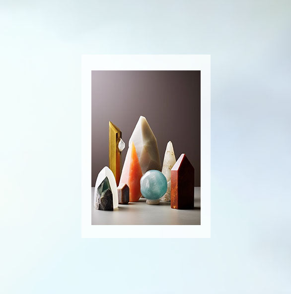 宝石のアートポスター原画のみ設置イメージ