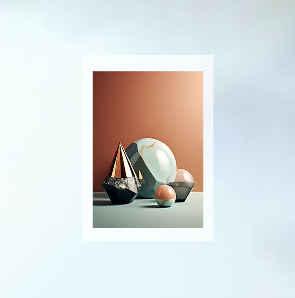 宝石のアートポスター原画のみ設置イメージ