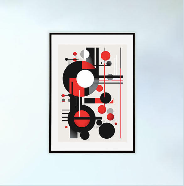 グラフィティアートのアートポスター黒フレームあり