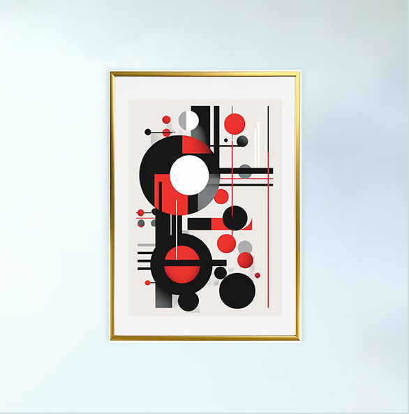 グラフィティアートのアートポスター金フレームあり