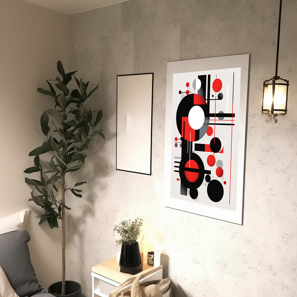 グラフィティアートのアートポスター廊下配置イメージ