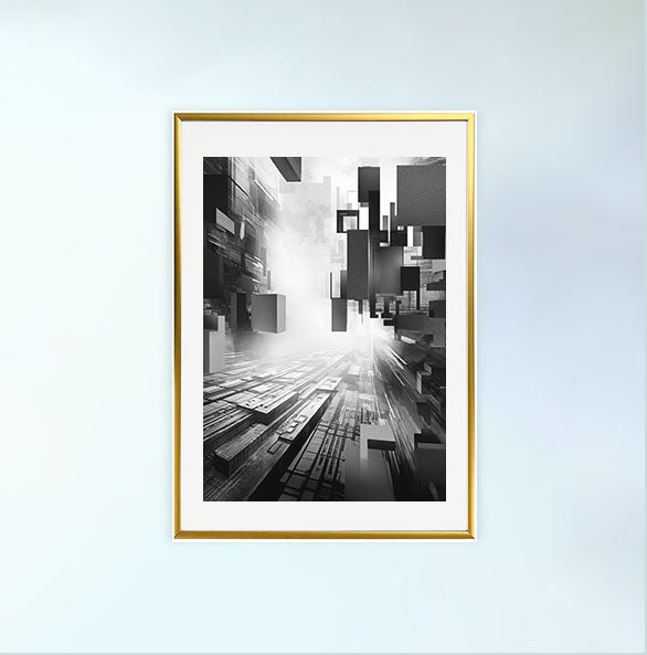 グレープフルーツのアートポスター金フレームあり