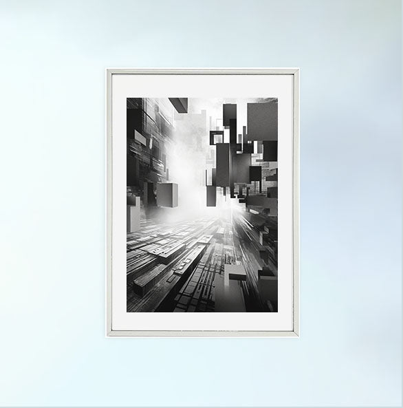 グレープフルーツのアートポスター銀フレームあり