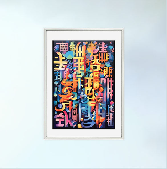 グラフィックのアートポスター銀フレームあり