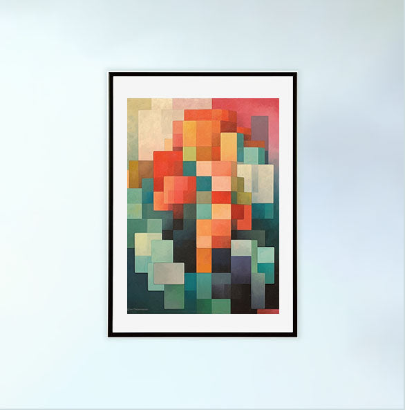 グラフィックのアートポスター黒フレームあり