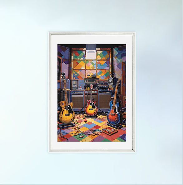ギターのアートポスター:guitar_1307 / 音楽・芸術__のポスター画像白いフレーム
