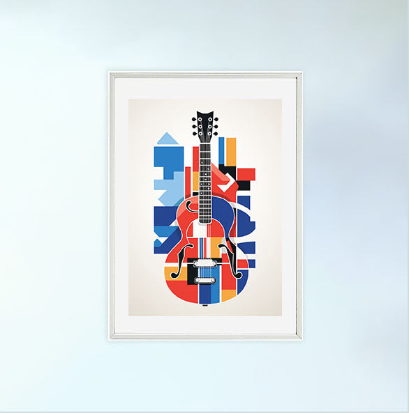 ギターのアートポスター:guitar_4238 / 音楽・芸術__のポスター画像白いフレーム
