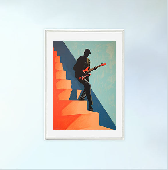 ギターのアートポスター:guitar_60bc / 音楽・芸術__のポスター画像白いフレーム