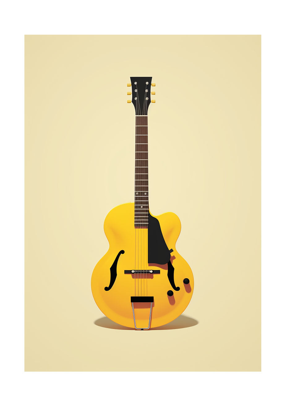 ギターのアートポスター:guitar_9a6e / 北欧_ポップ_音楽・芸術__のポスター画像