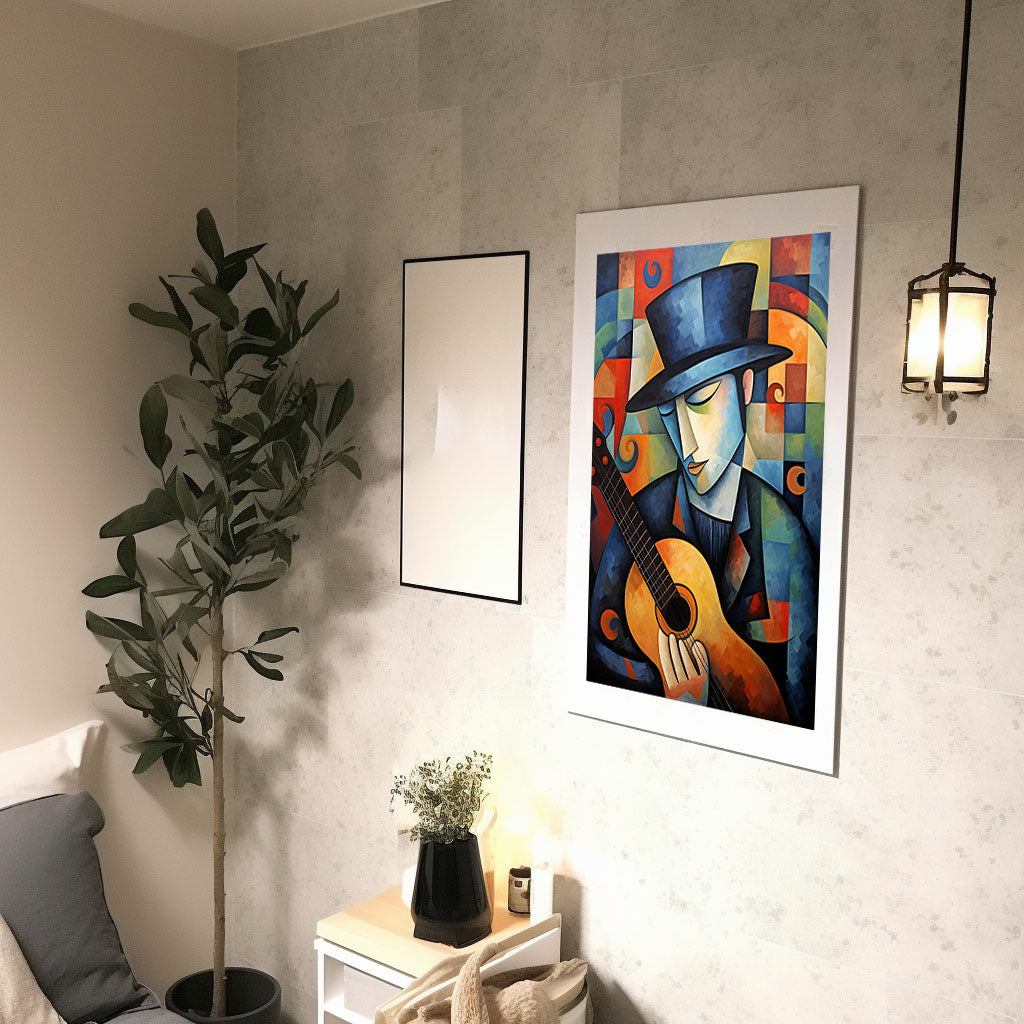 ギターのアートポスター:guitar_9d8a / 音楽・芸術__のポスター画像廊下に設置したイメージ