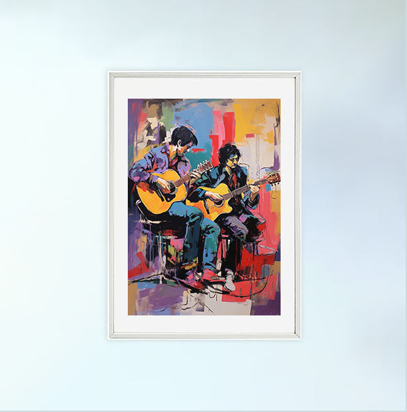ギターのアートポスター:guitar_b818 / 音楽・芸術__のポスター画像白いフレーム