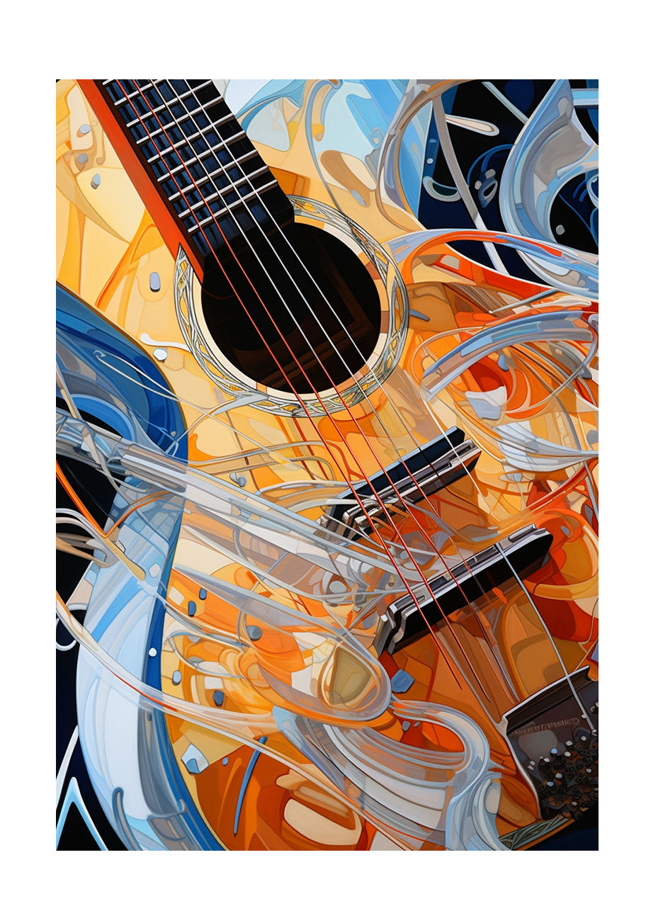 ギターのアートポスター:guitar_d61b / 音楽・芸術__のポスター画像