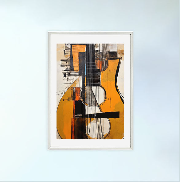ギターのアートポスター:guitar_ed34 / 音楽・芸術__のポスター画像白いフレーム
