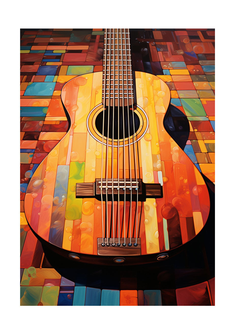 ギターのアートポスター:guitar_f37a / 音楽・芸術__のポスター画像