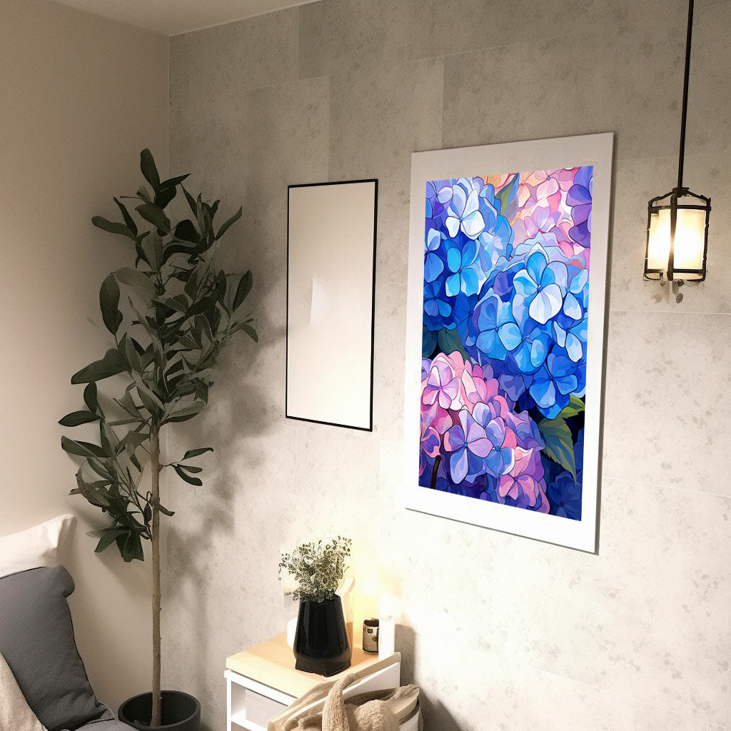 ジムのアートポスター廊下配置イメージ