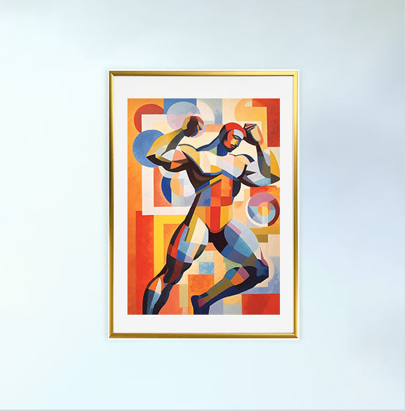 ジムのアートポスター金フレームあり