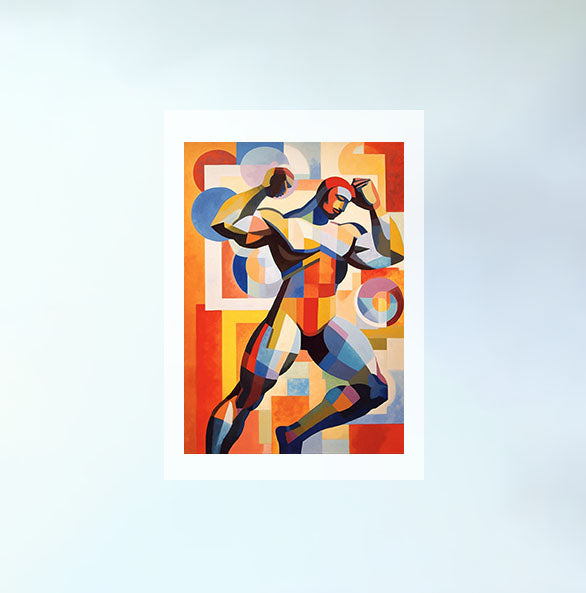 ジムのアートポスター原画のみ設置イメージ