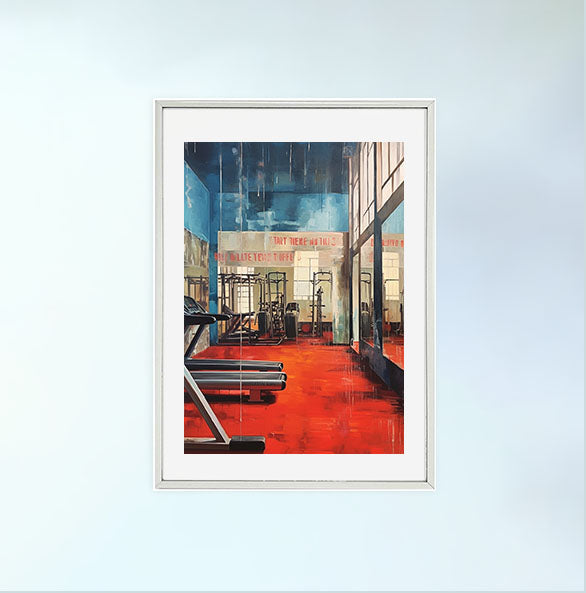 ジムのアートポスター銀フレームあり