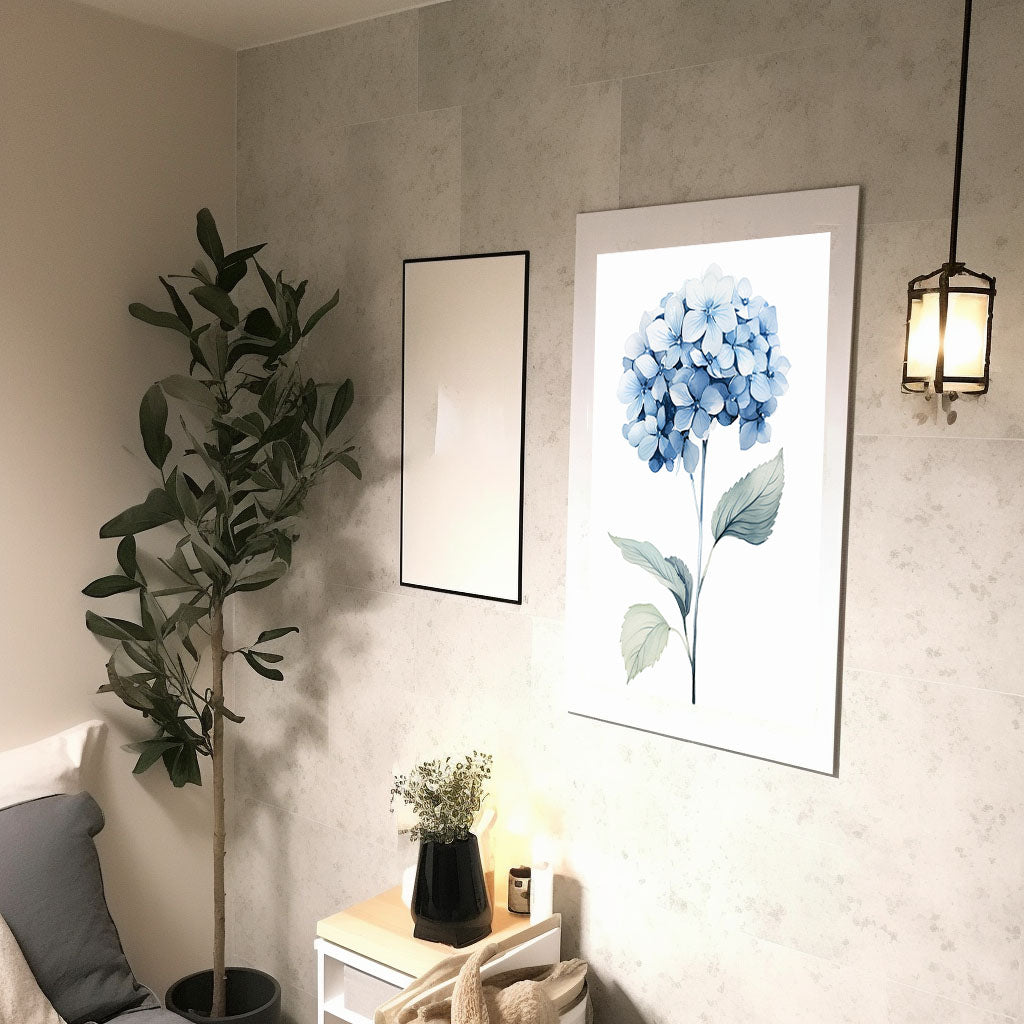 ジムのアートポスター廊下配置イメージ