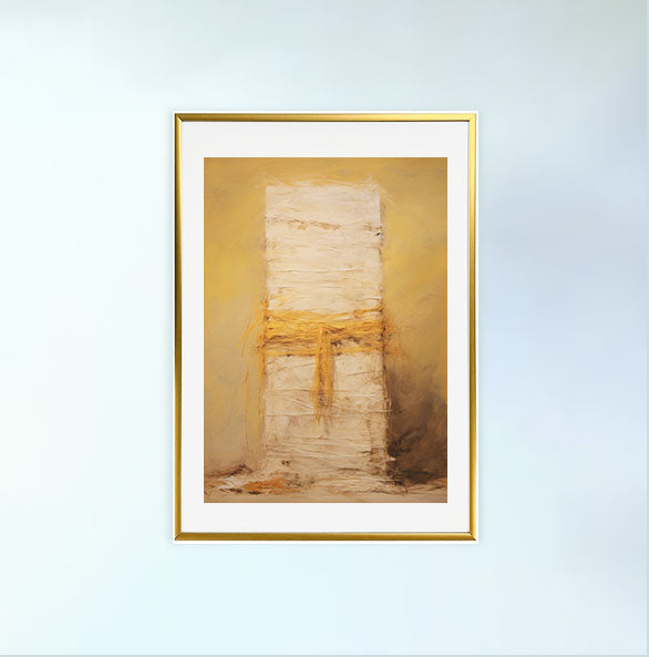 ハロウィンのアートポスター金フレームあり