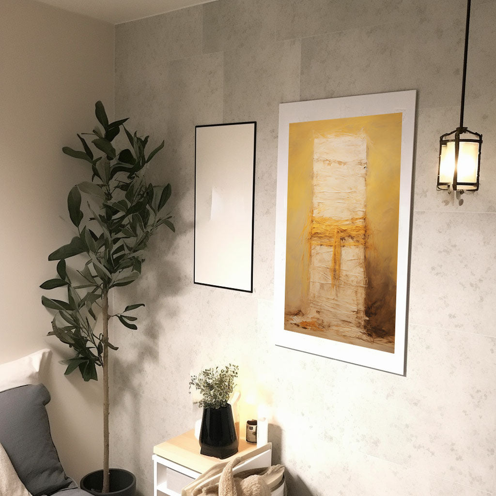 ハロウィンのアートポスター廊下配置イメージ