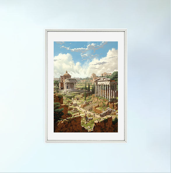 イタリアのアートポスター:italy_81b9 / 地図・都市_都市_のポスター画像銀色のフレームイメージ