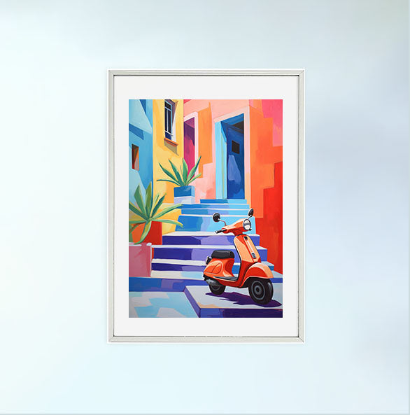 イタリアのアートポスター:italy_d0d5 / 地図・都市_都市_のポスター画像銀色のフレームイメージ