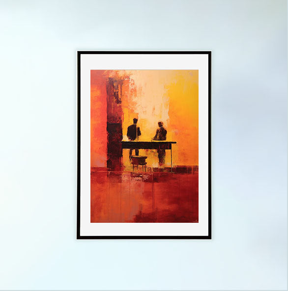 ジャズのアートポスター黒フレームあり