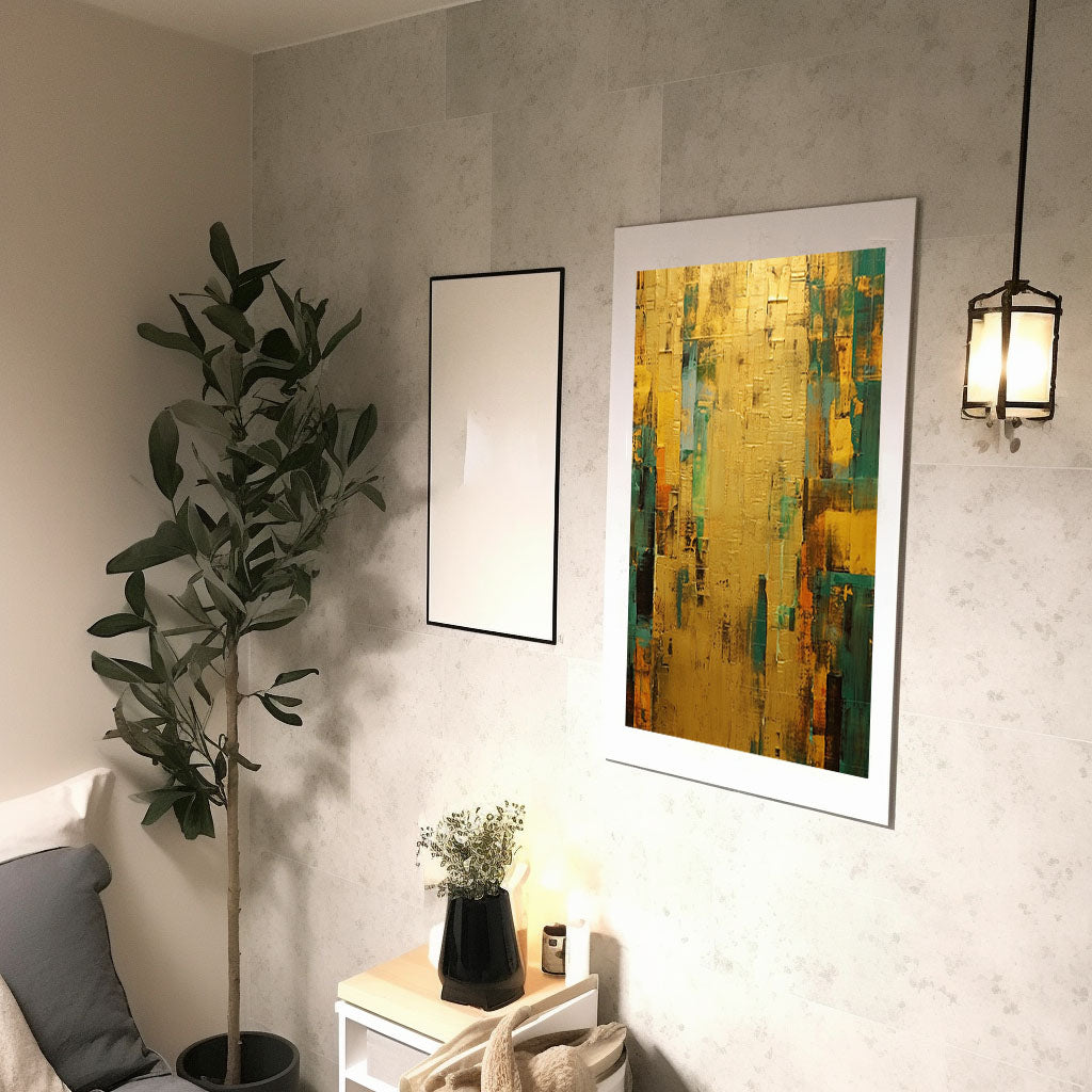 ジャズのアートポスター廊下配置イメージ