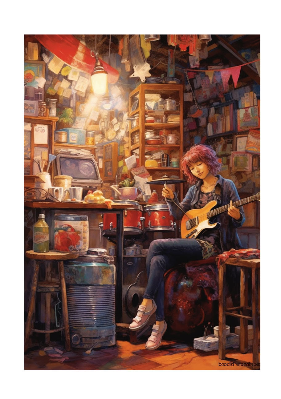 ジャズのアートポスター原画のみ
