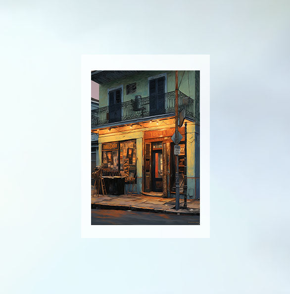 ジャズのアートポスター原画のみ設置イメージ