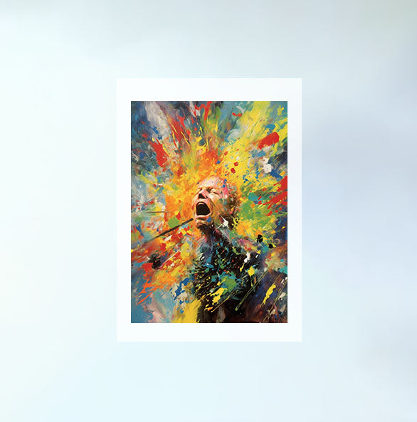 ジャズのアートポスター原画のみ設置イメージ