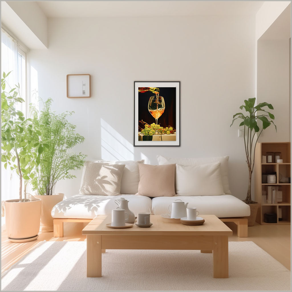 キッチンのアートポスターリビング配置イメージ