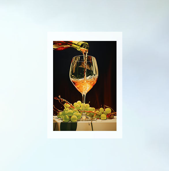 キッチンのアートポスター原画のみ設置イメージ