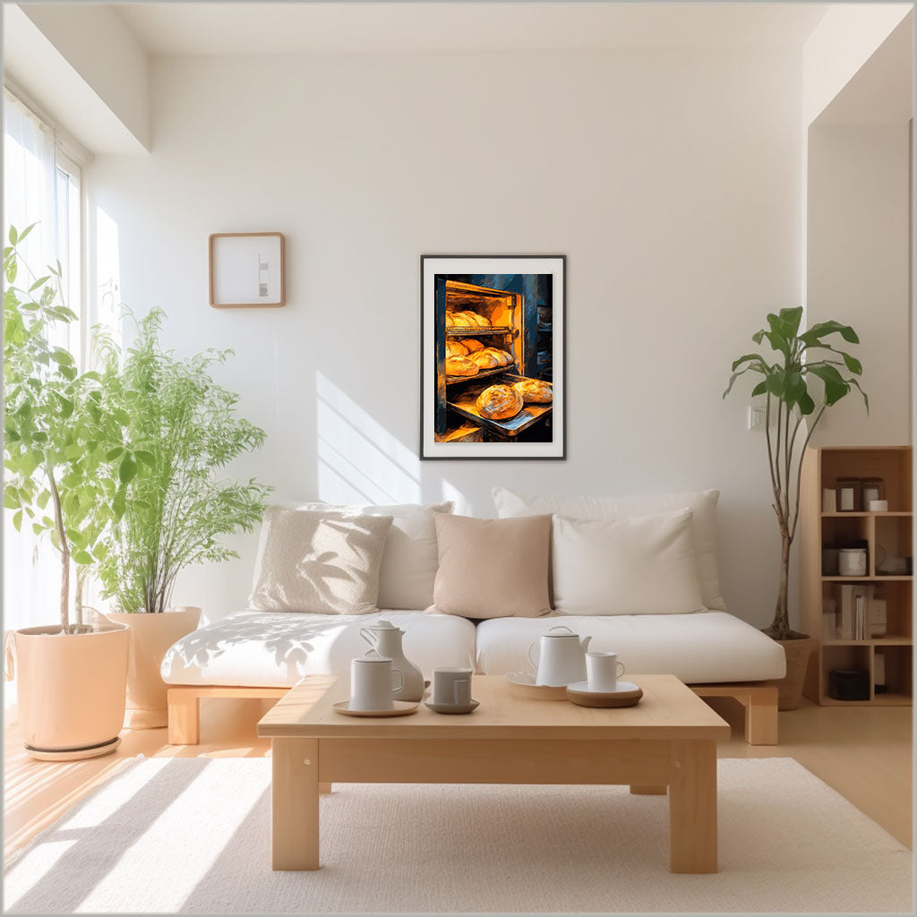 キッチンのアートポスターリビング配置イメージ