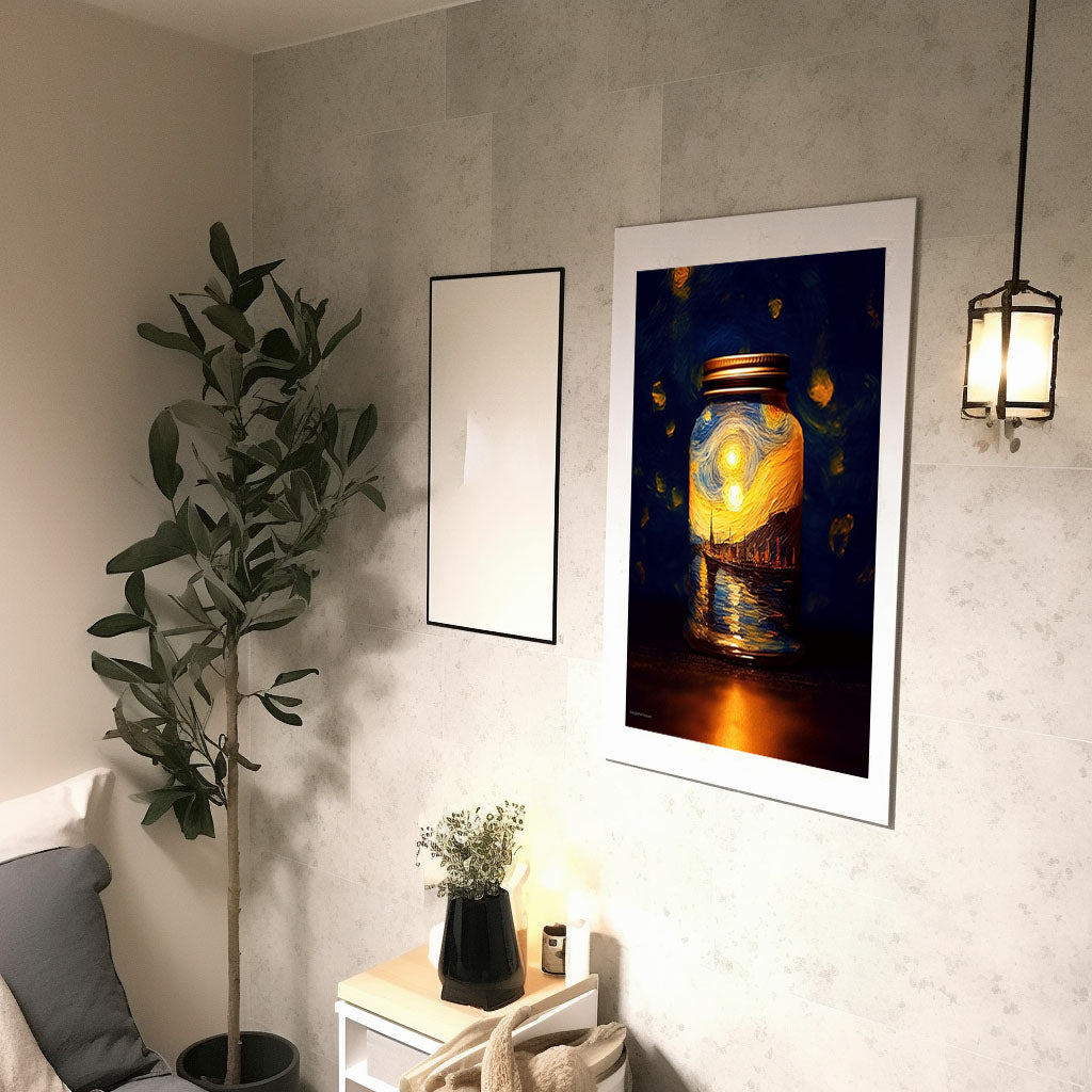 ホタルのアートポスター廊下配置イメージ