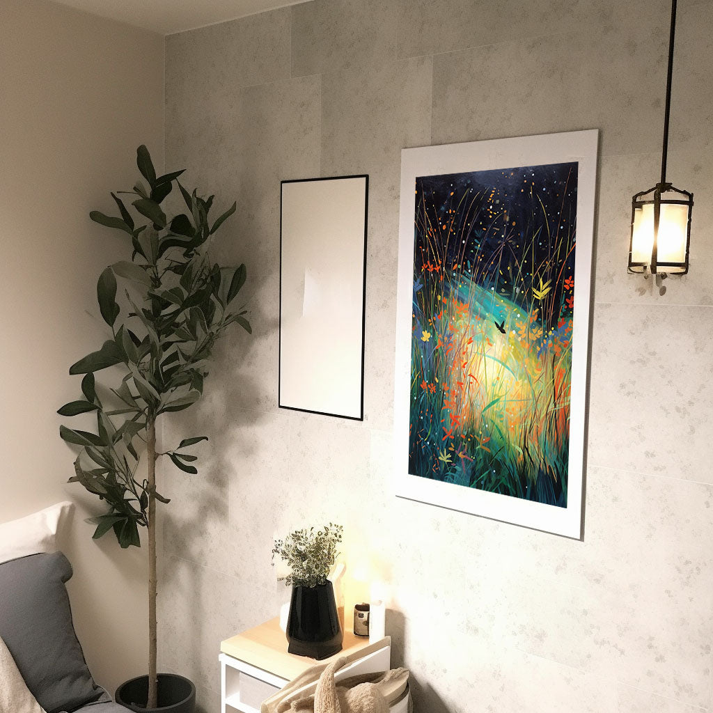 ホタルのアートポスター廊下配置イメージ