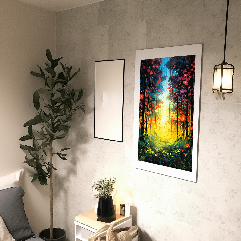 ホタルのアートポスター廊下配置イメージ