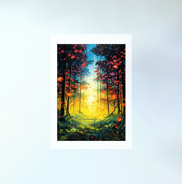 ホタルのアートポスター原画のみ設置イメージ